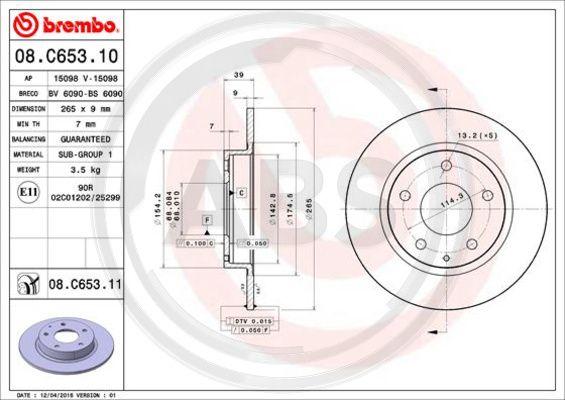 A.B.S. 08.C653.11 - Discofreno autozon.pro