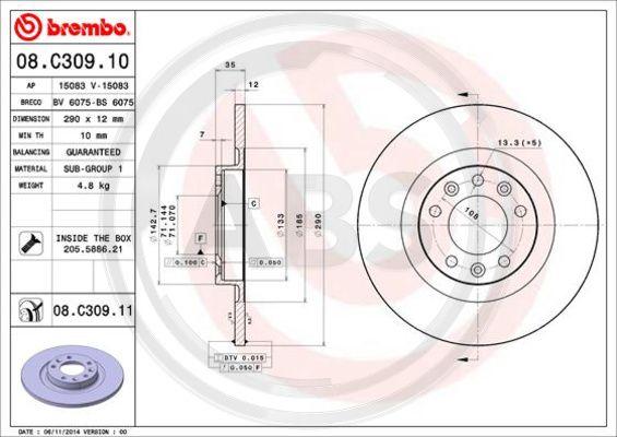 A.B.S. 08.C309.11 - Discofreno autozon.pro