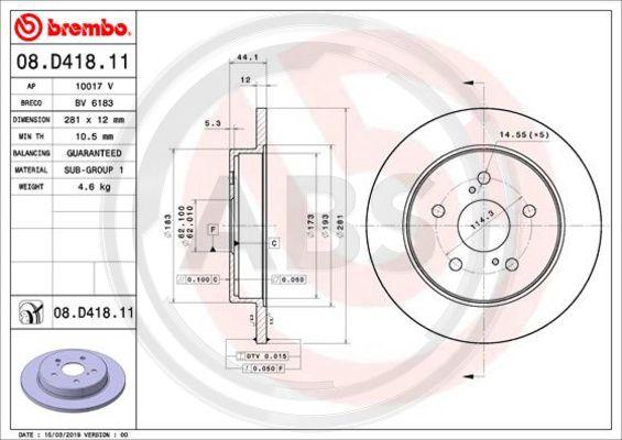 A.B.S. 08.D418.11 - Discofreno autozon.pro