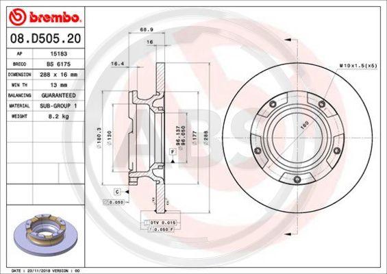 A.B.S. 08.D505.20 - Discofreno autozon.pro