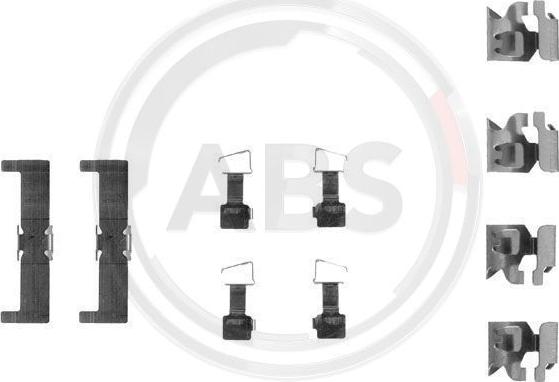 A.B.S. 1034Q - Kit accessori, Pastiglia freno autozon.pro