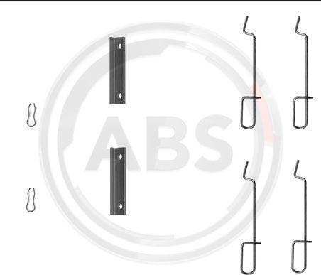 A.B.S. 1125Q - Kit accessori, Pastiglia freno autozon.pro