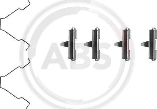 A.B.S. 1270Q - Kit accessori, Pastiglia freno autozon.pro