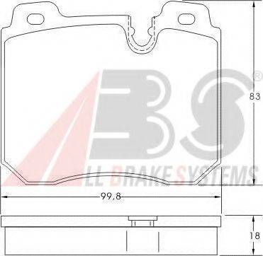 A.B.S. 36952 OE - Kit pastiglie freno, Freno a disco autozon.pro