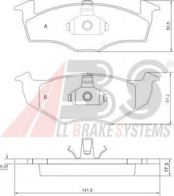 A.B.S. 36969 OE - Kit pastiglie freno, Freno a disco autozon.pro