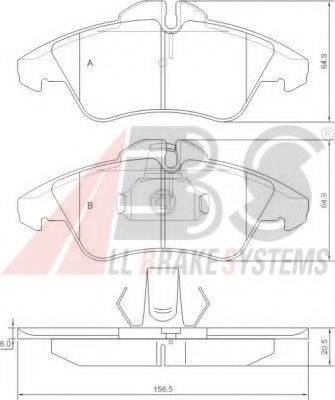 A.B.S. 36901 OE - Kit pastiglie freno, Freno a disco autozon.pro