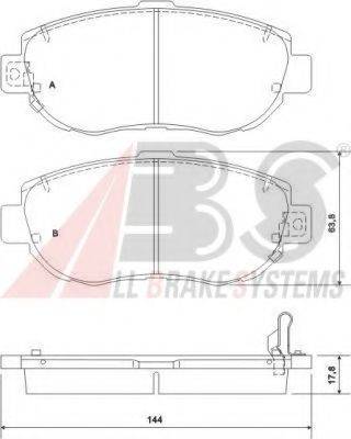 A.B.S. 36923 OE - Kit pastiglie freno, Freno a disco autozon.pro