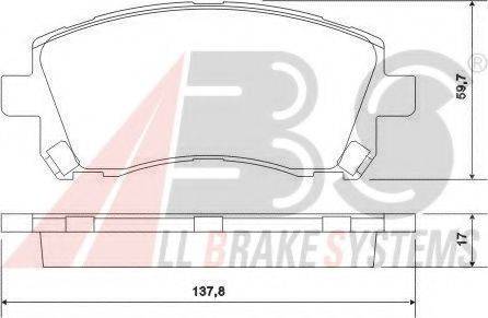 A.B.S. 36972 OE - Kit pastiglie freno, Freno a disco autozon.pro