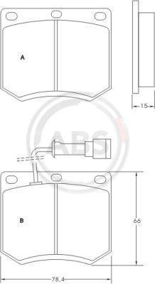 A.B.S. 36486 - Kit pastiglie freno, Freno a disco autozon.pro