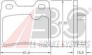 A.B.S. 36694 OE - Kit pastiglie freno, Freno a disco autozon.pro