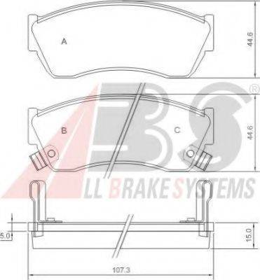 A.B.S. 36656 OE - Kit pastiglie freno, Freno a disco autozon.pro