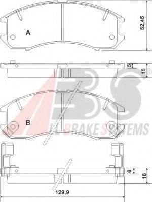 A.B.S. 36666 OE - Kit pastiglie freno, Freno a disco autozon.pro