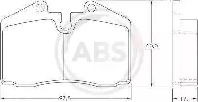 A.B.S. 36662 - Kit pastiglie freno, Freno a disco autozon.pro