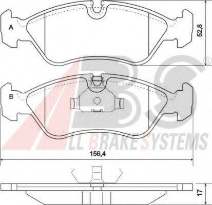 A.B.S. 36667 OE - Kit pastiglie freno, Freno a disco autozon.pro