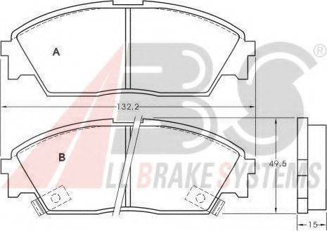 A.B.S. 36616 OE - Kit pastiglie freno, Freno a disco autozon.pro