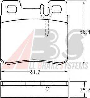 A.B.S. 36687 OE - Kit pastiglie freno, Freno a disco autozon.pro