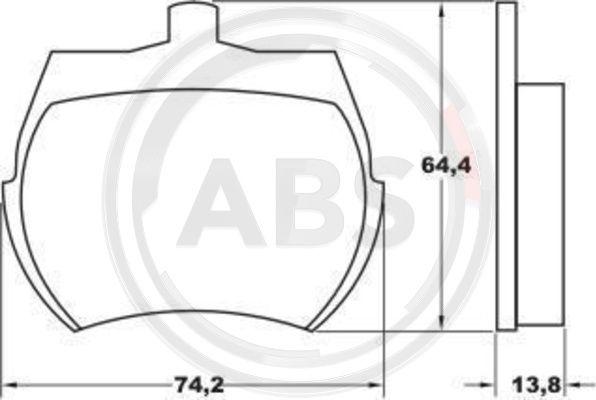 A.B.S. 36011 - Kit pastiglie freno, Freno a disco autozon.pro