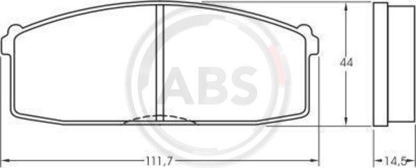 A.B.S. 36158 - Kit pastiglie freno, Freno a disco autozon.pro