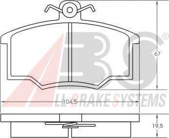 A.B.S. 36138 OE - Kit pastiglie freno, Freno a disco autozon.pro