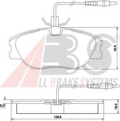 A.B.S. 36899 OE - Kit pastiglie freno, Freno a disco autozon.pro