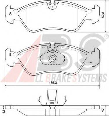 A.B.S. 36896 OE - Kit pastiglie freno, Freno a disco autozon.pro