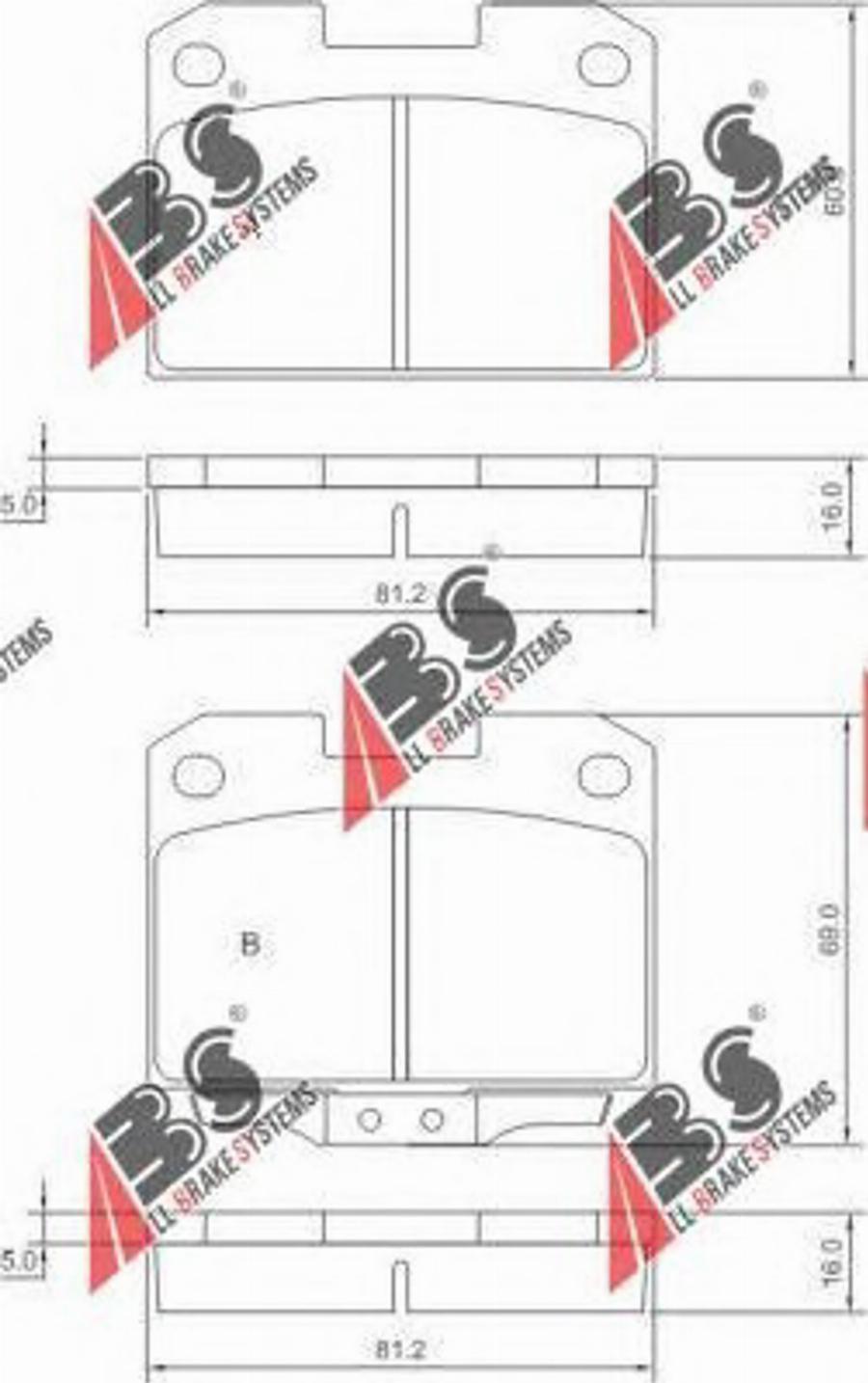 A.B.S. 36890OE - Kit pastiglie freno, Freno a disco autozon.pro