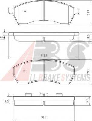 A.B.S. 36830 OE - Kit pastiglie freno, Freno a disco autozon.pro