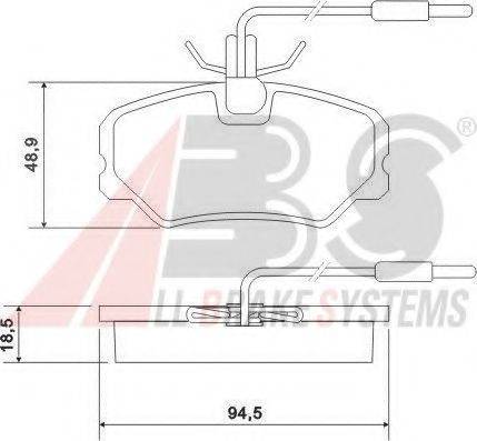 A.B.S. 36879 OE - Kit pastiglie freno, Freno a disco autozon.pro