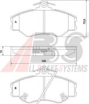 A.B.S. 36871 OE - Kit pastiglie freno, Freno a disco autozon.pro