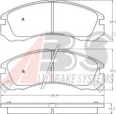 A.B.S. 36753 OE - Kit pastiglie freno, Freno a disco autozon.pro