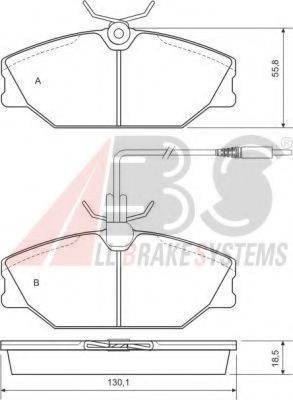 A.B.S. 36769 OE - Kit pastiglie freno, Freno a disco autozon.pro