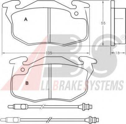 A.B.S. 36766 OE - Kit pastiglie freno, Freno a disco autozon.pro