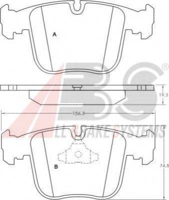 A.B.S. 36714 OE - Kit pastiglie freno, Freno a disco autozon.pro