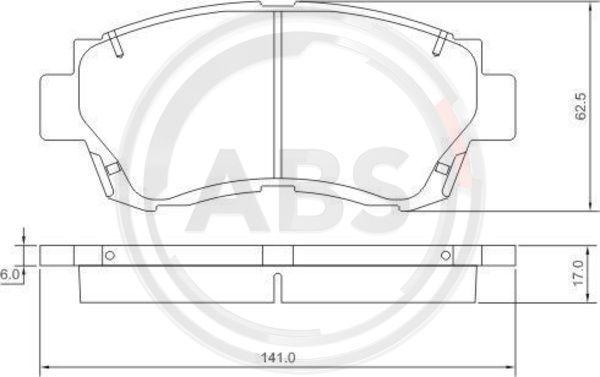 A.B.S. 36713 - Kit pastiglie freno, Freno a disco autozon.pro