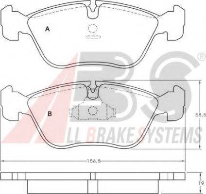 A.B.S. 36783 OE - Kit pastiglie freno, Freno a disco autozon.pro