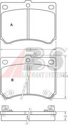 A.B.S. 36727 OE - Kit pastiglie freno, Freno a disco autozon.pro