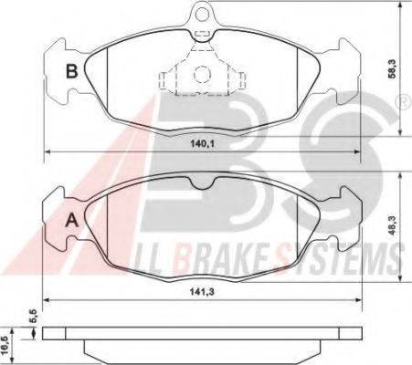 A.B.S. 36771 OE - Kit pastiglie freno, Freno a disco autozon.pro