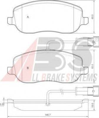 A.B.S. 37495 OE - Kit pastiglie freno, Freno a disco autozon.pro