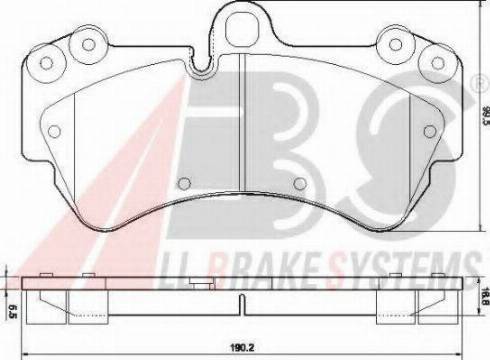 A.B.S. 37445 OE - Kit pastiglie freno, Freno a disco autozon.pro