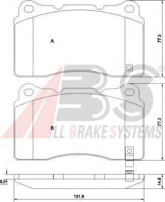 A.B.S. 37447 OE - Kit pastiglie freno, Freno a disco autozon.pro