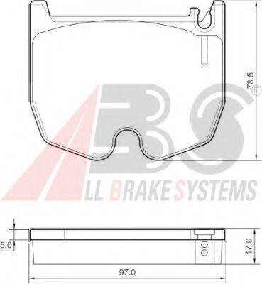 A.B.S. 37455 OE - Kit pastiglie freno, Freno a disco autozon.pro