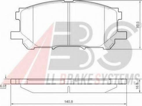 A.B.S. 37458 OE - Kit pastiglie freno, Freno a disco autozon.pro