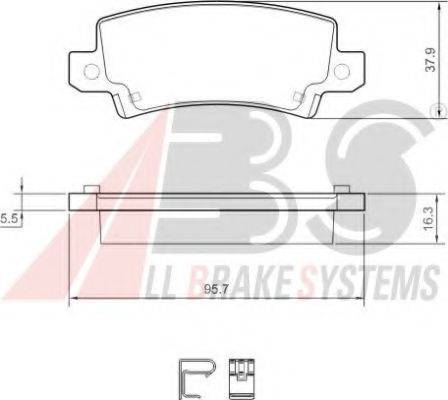 A.B.S. 37406 OE - Kit pastiglie freno, Freno a disco autozon.pro