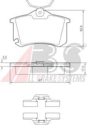 A.B.S. 37412 OE - Kit pastiglie freno, Freno a disco autozon.pro