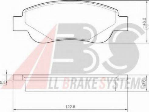 A.B.S. 37483 OE - Kit pastiglie freno, Freno a disco autozon.pro