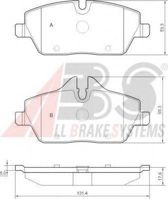 A.B.S. 37434 OE - Kit pastiglie freno, Freno a disco autozon.pro