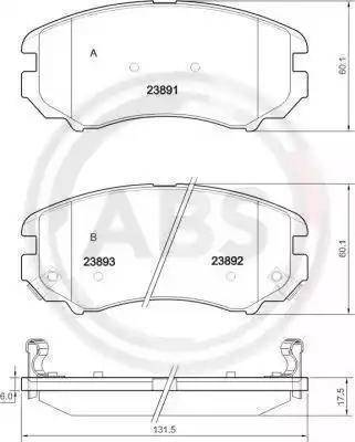 BOSCH 0 986 AB1 234 - Kit pastiglie freno, Freno a disco autozon.pro