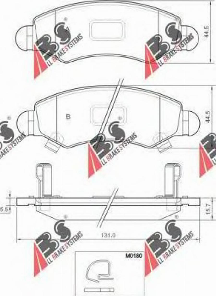 A.B.S. 37470 OE - Kit pastiglie freno, Freno a disco autozon.pro