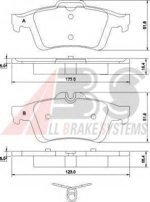 A.B.S. 37477 OE - Kit pastiglie freno, Freno a disco autozon.pro