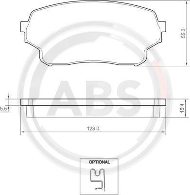 A.B.S. 37503 - Kit pastiglie freno, Freno a disco autozon.pro